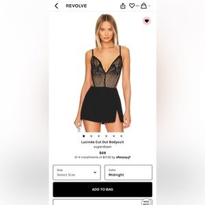 Lucinda Cut Out Bodysuit SUPERDOWN REVOLVE